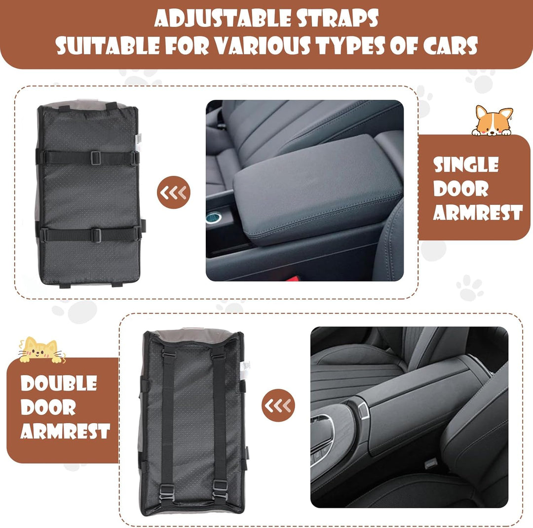 Autositz Für Hunde Katzen Konsole Hunde Sitzerhöhung abnehmbare waschbare Mittelkonsole Haustier-Aut
