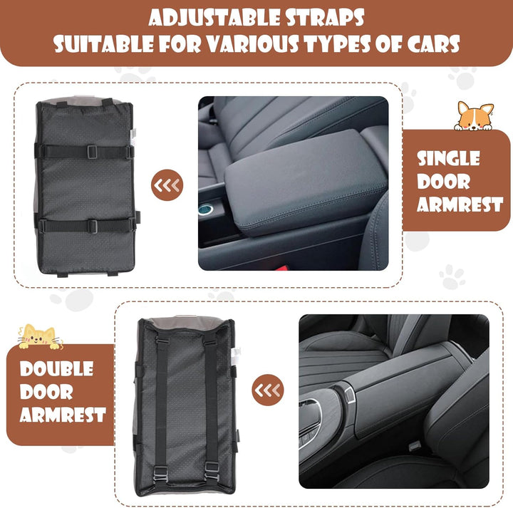Autositz Für Hunde Katzen Konsole Hunde Sitzerhöhung abnehmbare waschbare Mittelkonsole Haustier-Aut