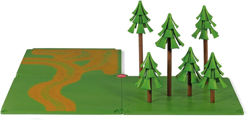 siku 5699, Feldwege und Wald, Kunststoff, Grün, Ideal für den Farmbereich, Feldwege und Wald