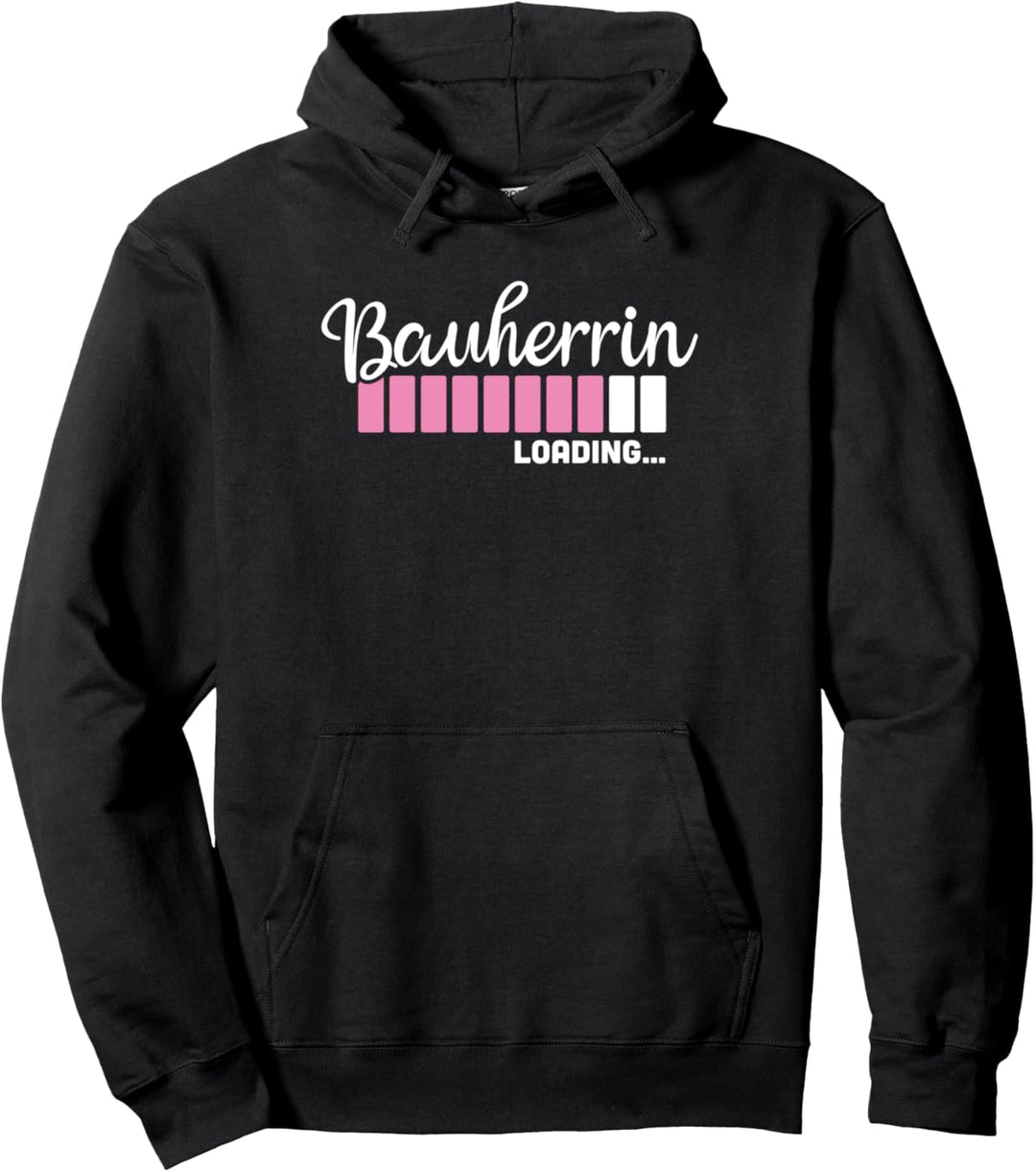 Werdende Bauherrin Hausbau Richtfest Eigenheim Bauphase Frau Pullover Hoodie