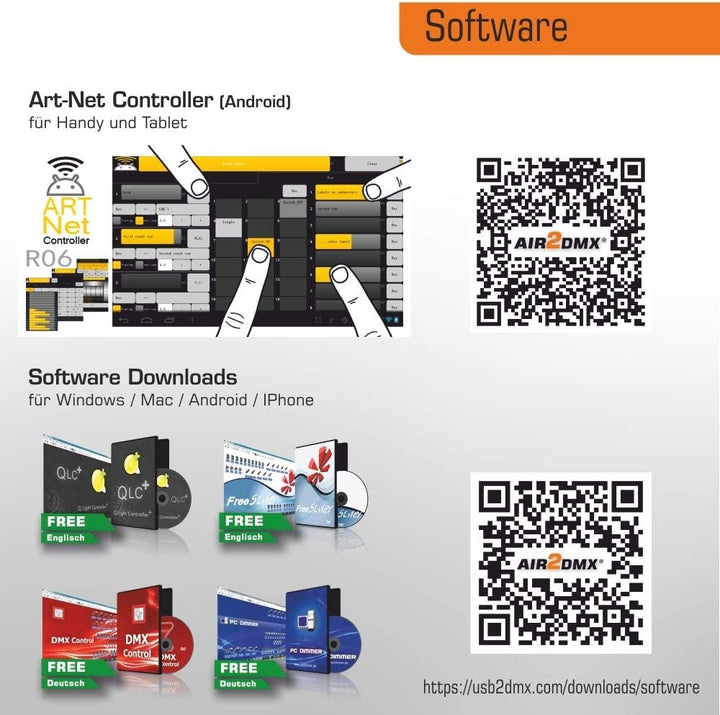 JMS AIR2DMX PRO HR WLAN DMX Interface ArtNet Node