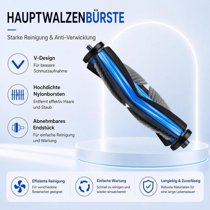 25 Stück Zubehörset für Ecovacs Deebot T50 Omni/T50 Pro Omni/T50 Pro Gen 2/T50 Omni Gen2 Saugroboter