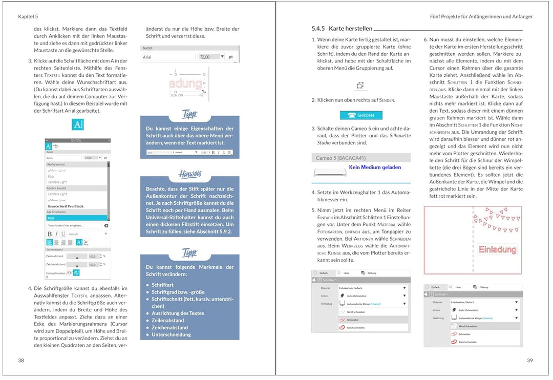 Plotten mit dem Cameo 5. Das Praxisbuch: Über 50 kreative Projekte und Ideen (mitp Kreativ), Paperba