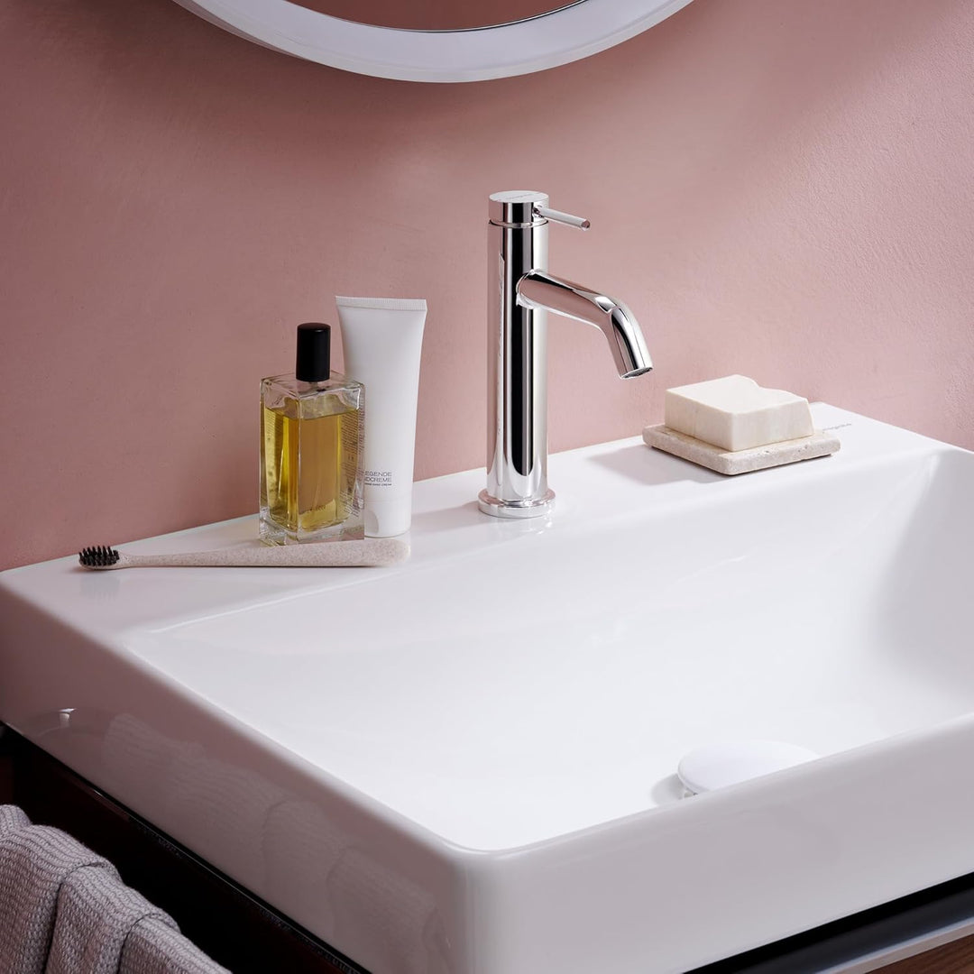 hansgrohe Tecturis S - Waschtischarmatur ohne Ablauf, Wasserhahn Bad mit Auslauf Höhe 110mm, Mischba
