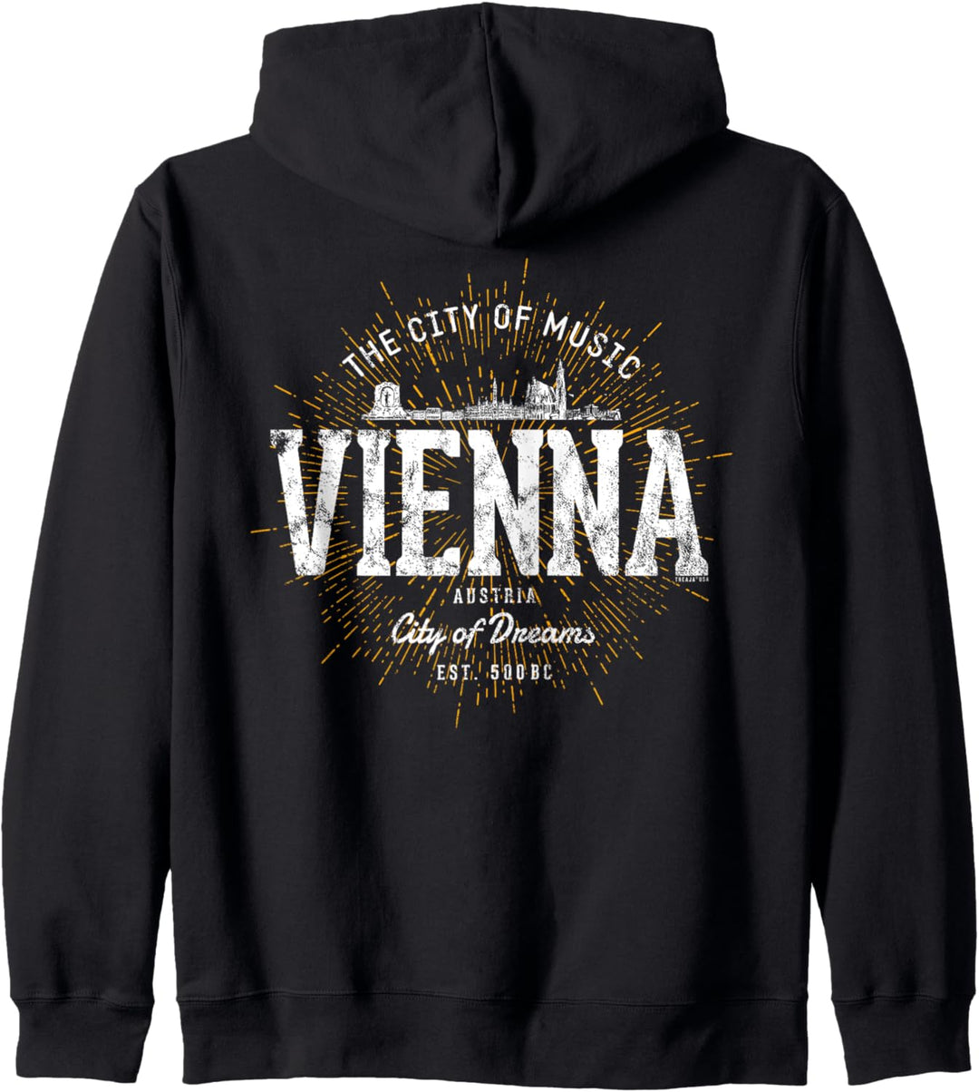 Vienna Austria Vintage Style Retro Österreich Wien Kapuzenjacke
