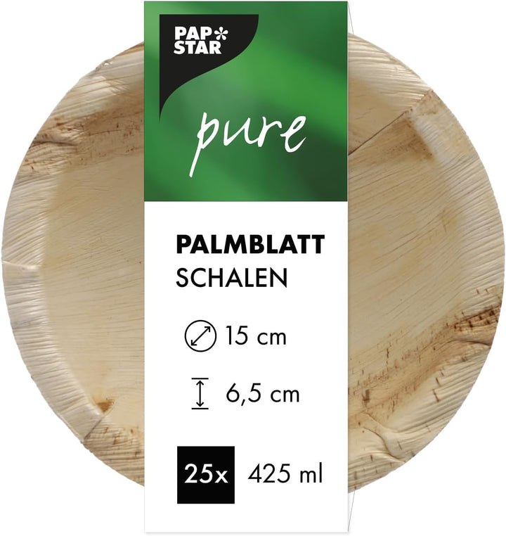 PAPSTAR Palmblatt-Schale"pure" rund 425 ml