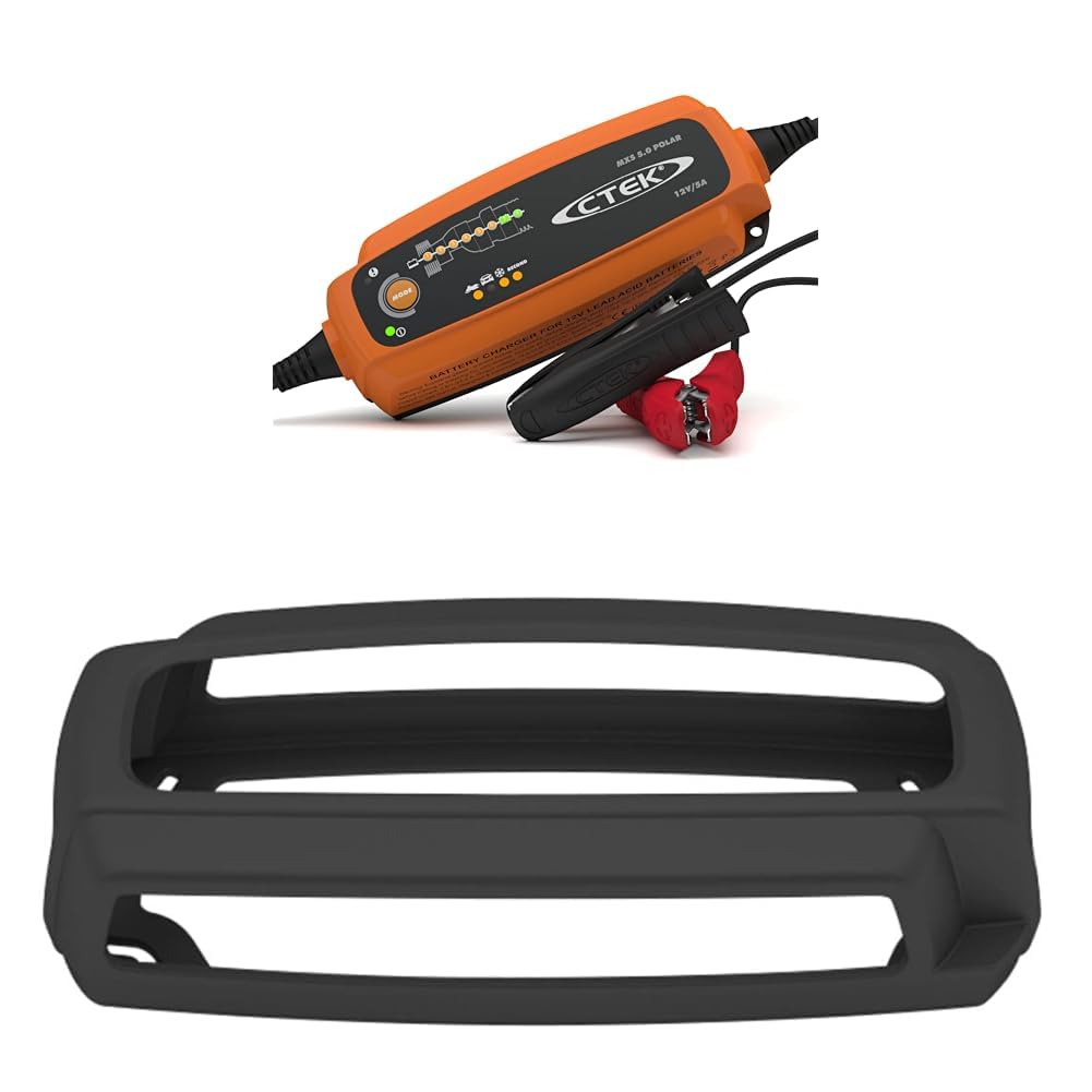 CTEK 5.0 Polar, Batterieladegerät 12V 5A,Für Extreme Kälte & Protect Bumper: Rutschfester Gummischut