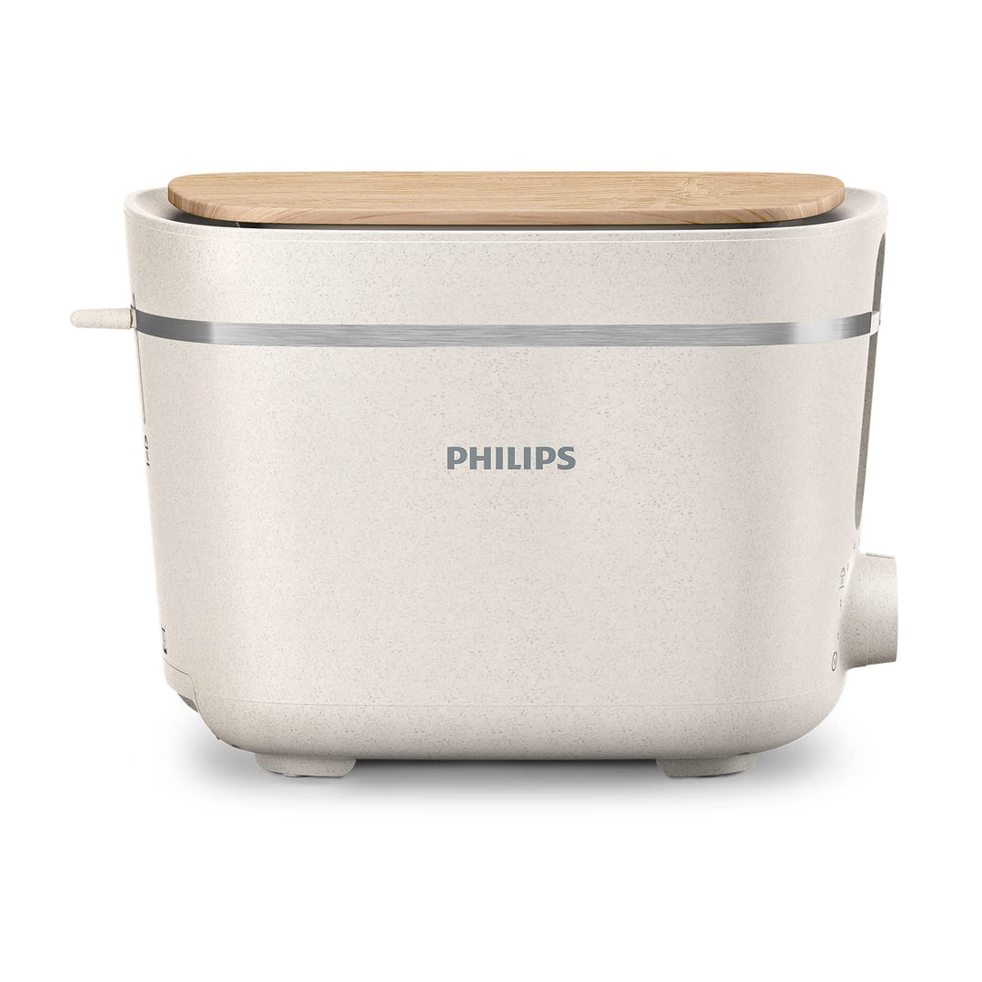 Philips HD2640/10 Conscious Collection Toaster, biologischer, 100% recycelter Kunststoff, 8 Bräunung