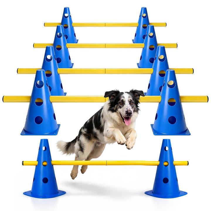 Agility Steckhürdenset Hunde Pferde, Multifunktionales Steckhürdenset Agility, 23cm Höhe Für Hunde P