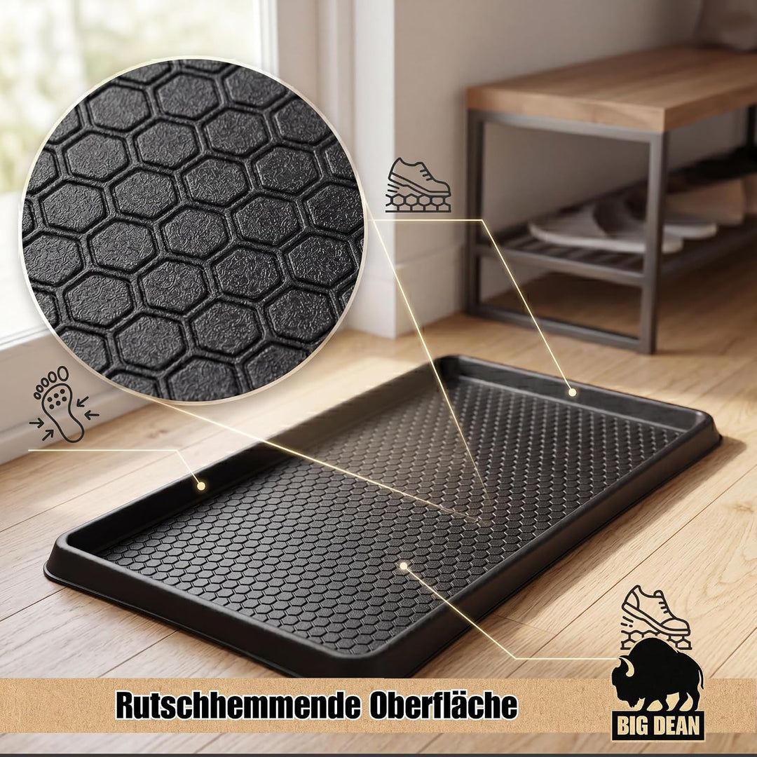 BigDean 2X Premium Schuhabtropfschale 60x40cm extra robust | Made in Europa 2 Stück, 2 Stück