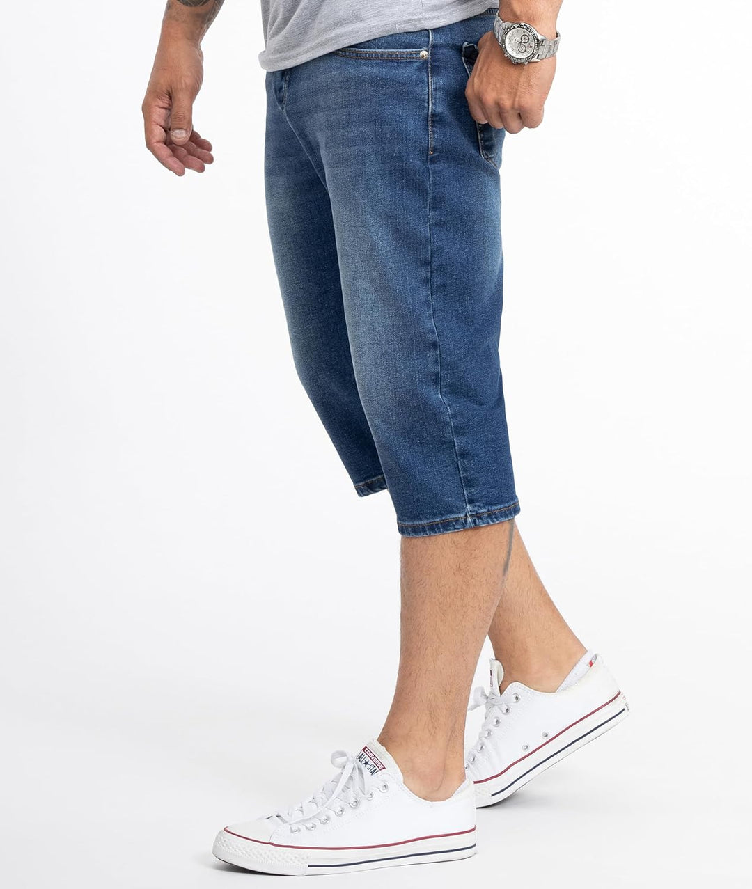 Rock Creek Herren Shorts Jeansshorts RC-2359 29W Dunkelblau, 29W Dunkelblau