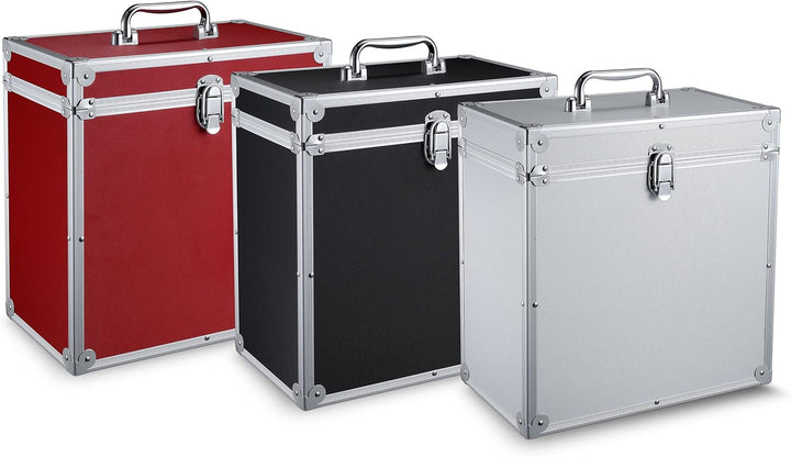 VINYL BUDDY 12" Aluminium-Schallplattenkoffer, für bis zu 40 LPs, inklusive 40x 12-Zoll-Äussere Scha
