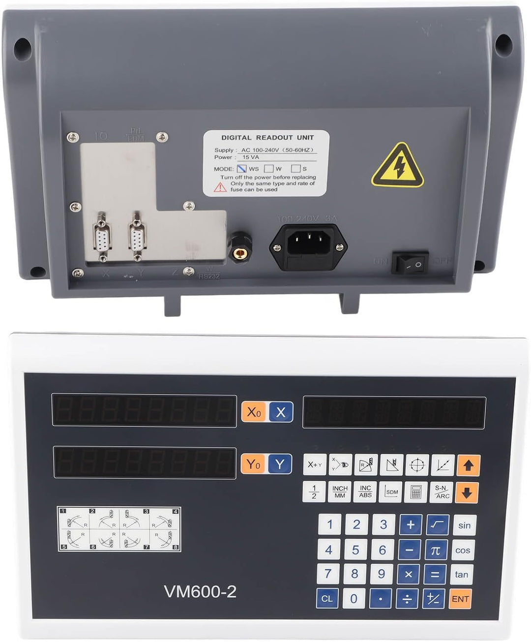 2-Achsen-Digitalanzeige LCD-Hochpräzisions-Encoder, Teile mit linearer Bewegung Encoder mit Touch-Ta