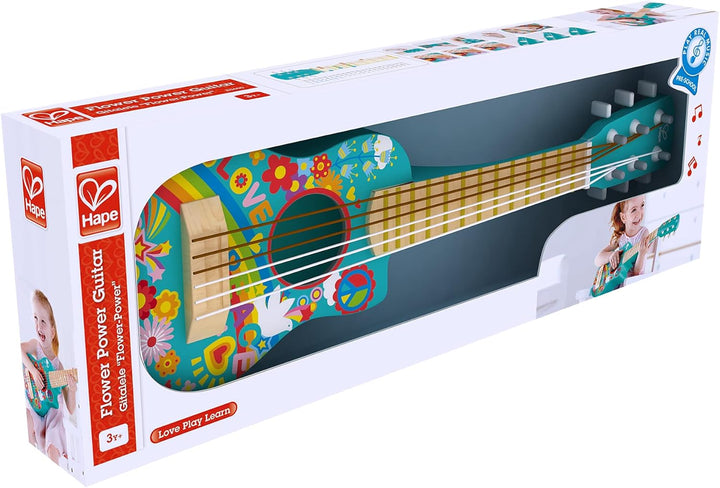 Hape Gitalele Flower-Power, Spielzeug Musikinstrument für Kinder ab 3 Jahre Mehrfarbig, Mehrfarbig