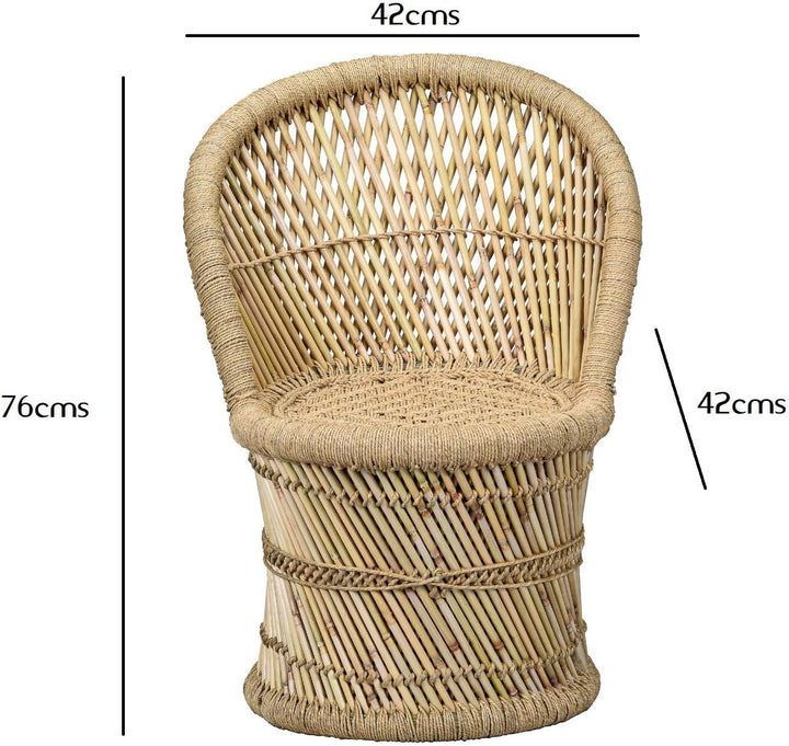 Marrakesch Stuhl Gartenstuhl aus Bambus 2er Set Stuhl Aleja ø 40 cm | Ideal im Garten Terrasse und B