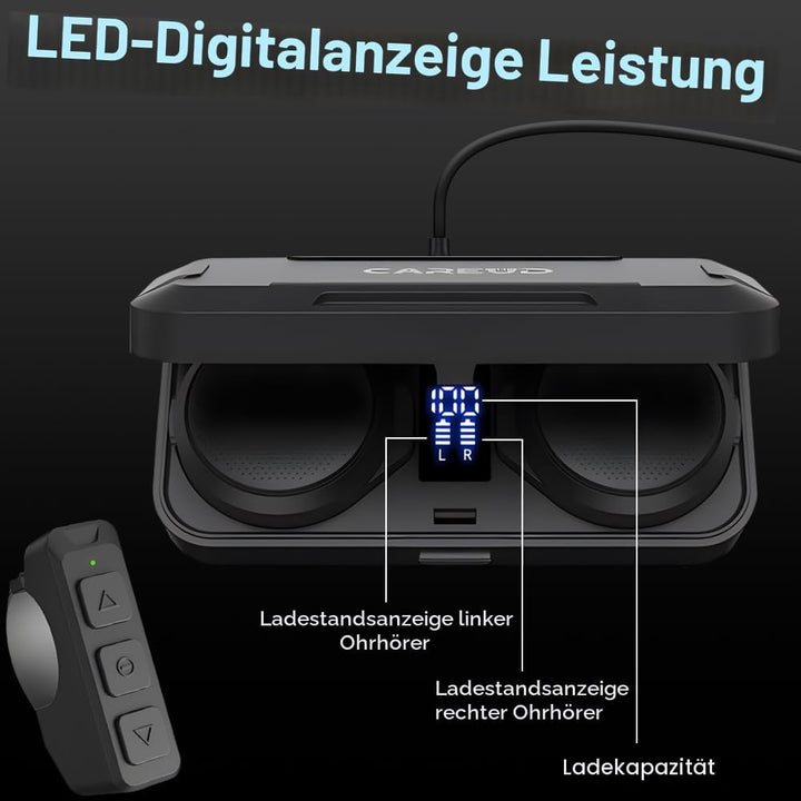 OBEST Motorradhelm-Headset, Bluetooth-Lautsprecher, kabellose Installation mit Fernbedienung, BT5.3