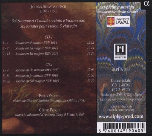 Sonaten für Violine & Cembalo, Audio-CD