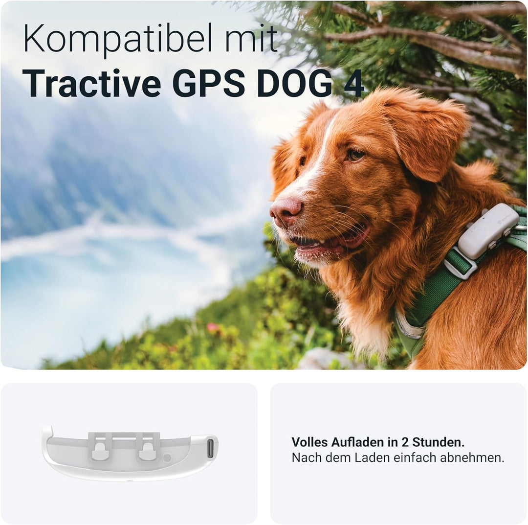 Tractive GPS Ladegerät (inkl. USB-C-Kabel) Hund 4/Katze XL, Hund 4/Katze XL