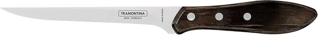 Tramontina Ausbeinmesser, Fleischmesser, Klinge 15 cm, rostfreier Edelstahl, Holzgriff, FSC 28.5 Aus
