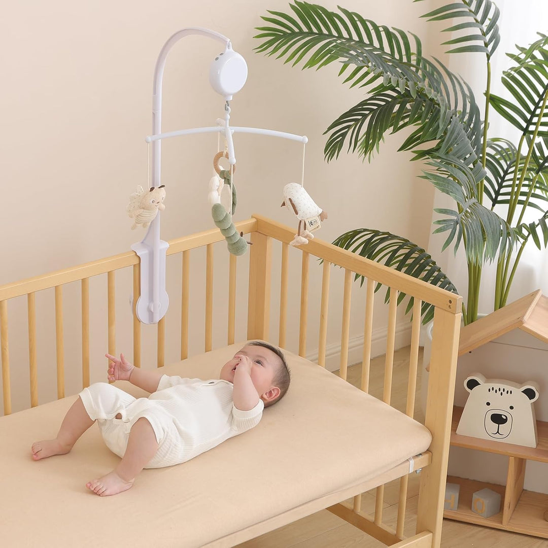 Mobile Baby,Baby Spieluhr mit 35 Musik,Einstellbare Lautstärke,Einfach anzubringen,Stoppt nach 30 Mi