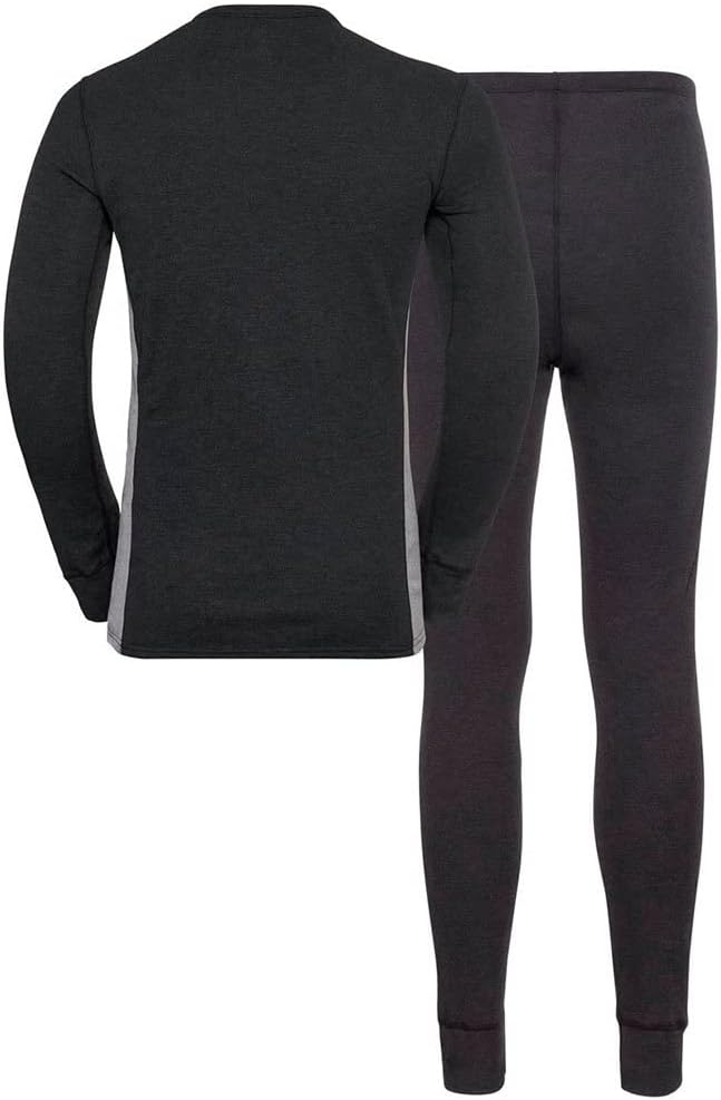 Odlo Herren Active Warm Eco_196702 Funktionsunterwäsche Set XXL Dark Grey Melange - Grey Melange, XX