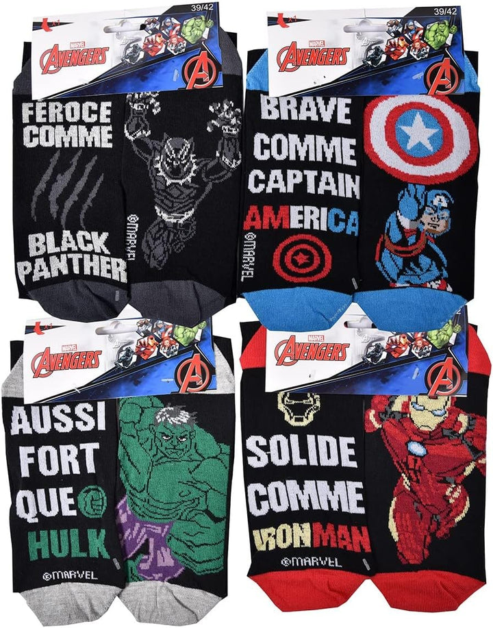 Ozabi Socken MEN Licence PACK MIT 12 PAAREN SURPRISE 43-46 3 ER PACK AVENGERS, 43-46 3 ER PACK AVENG