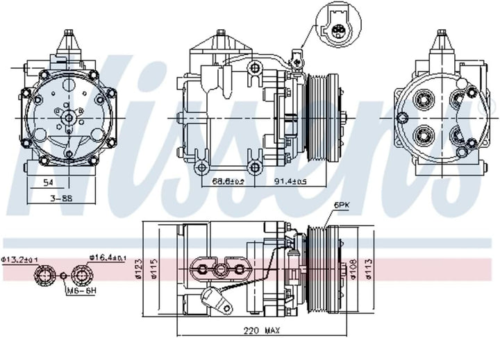NISSENS 89248 Kompressor, Klimaanlage