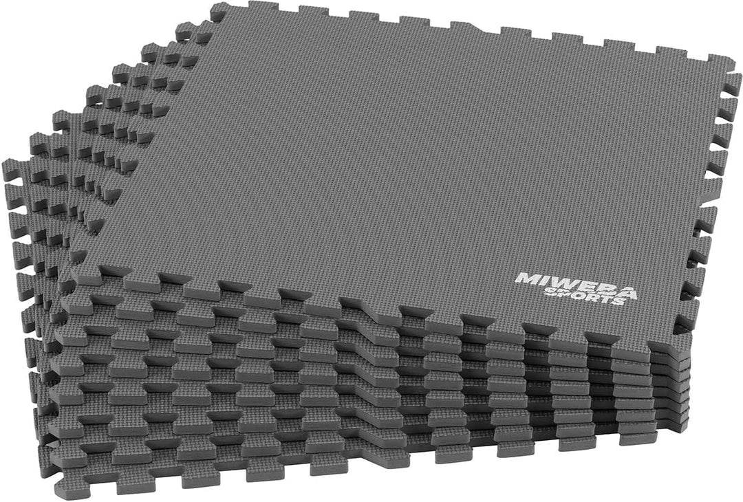 Miweba Sports Bodenschutzmatte BS100 | 18-teilig 3,175 m² - Yogamatte Gymnastikmatte Puzzlematte Fit