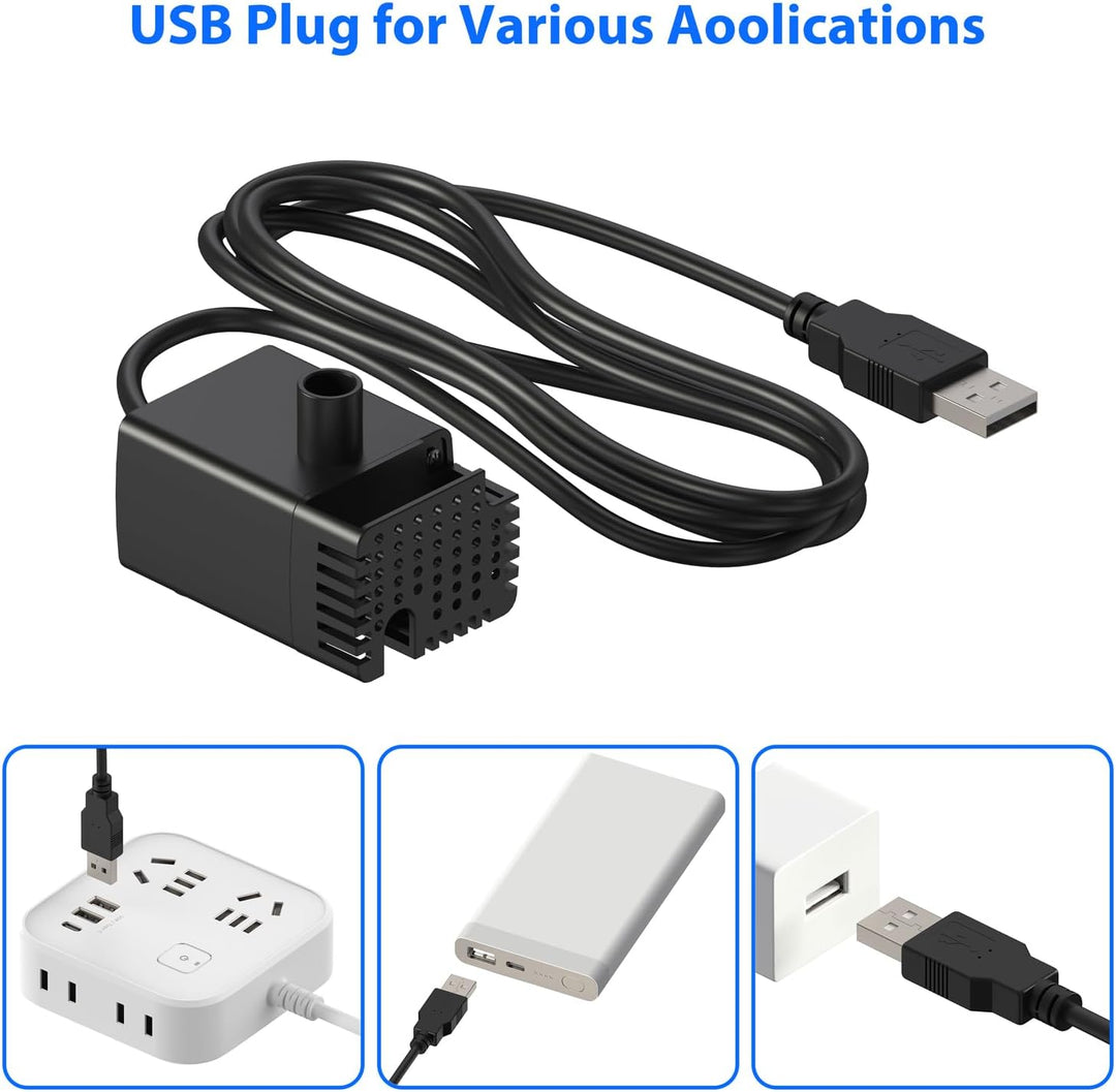 Stouchi WDQ1 Ersatzpumpe für Trinkbrunnen 2.5L für Katze und Hunde, Langlebige Wasserpumpe für Katze