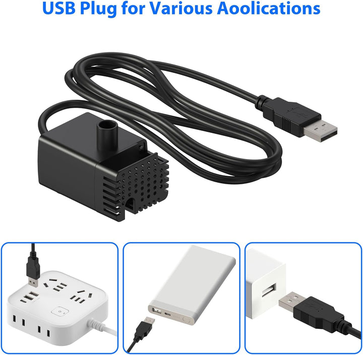 Stouchi WDQ1 Ersatzpumpe für Trinkbrunnen 2.5L für Katze und Hunde, Langlebige Wasserpumpe für Katze