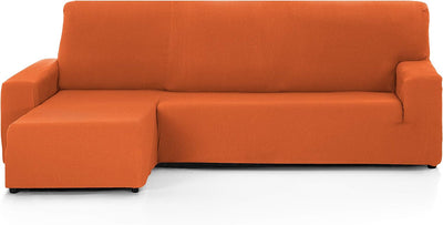 Martina Home - Sofabezug für Chaiselongue, Modell Túnez, modernes Design, Stoff, Orange, kurzes Eckt