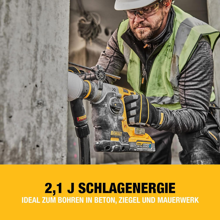 Dewalt 18V SDS-plus 24 mm Akku-Kombihammer DCH273N (bürstenloser Motor, 2,1 Joule Schlagenergie, vib