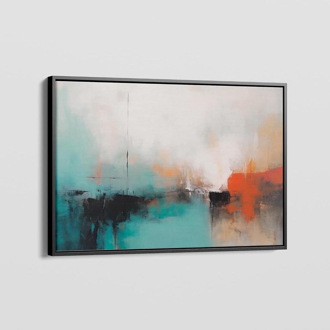 Artnova Abstraktes Leinwandbild I 90 x 60 cm, inkl. Aufhänge-Set, Leinwand-Bilder Fotoleinwand Wandb