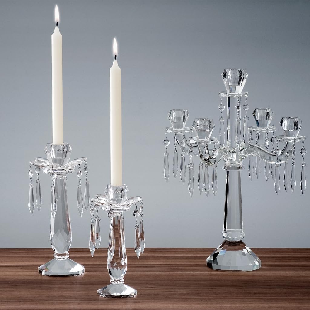 Villeroy und Boch Retro Accessories Grosser Kerzenständer, 28 cm, Glas, Klar 280mm, 280mm