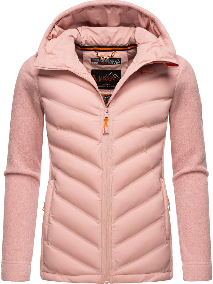 MARIKOO Damen leichte Übergangsjacke Steppjacke Mount Haruna, Powder Rose