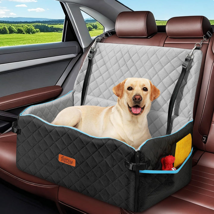 Hundesitz für Auto, Hundebett für grosse Hunde bis 27 kg oder 2 kleine Hunde, komfortabler Autositz