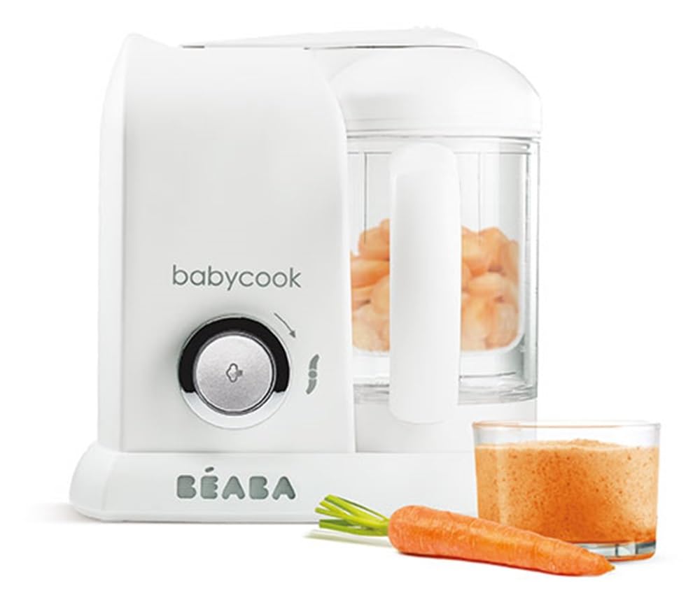 BÉABA - Babycook Solo - 4 in 1 Babynahrungszubereiter - Schonender Dampfgarer - Schnelles Dampfgaren