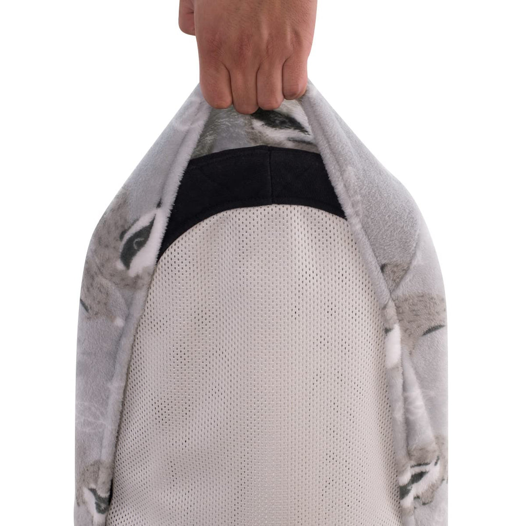 JYOKO Kids Bezug kompatibel mit Babybjorn Bliss, Balance, Soft (Badger, Polar Teddy), Badger