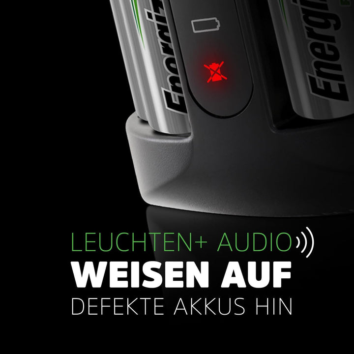 Energizer Recharge Pro - Batterieladegerät für Wiederaufladbare Akku AA und AAA NiMH - 4 AA 2000 mAh