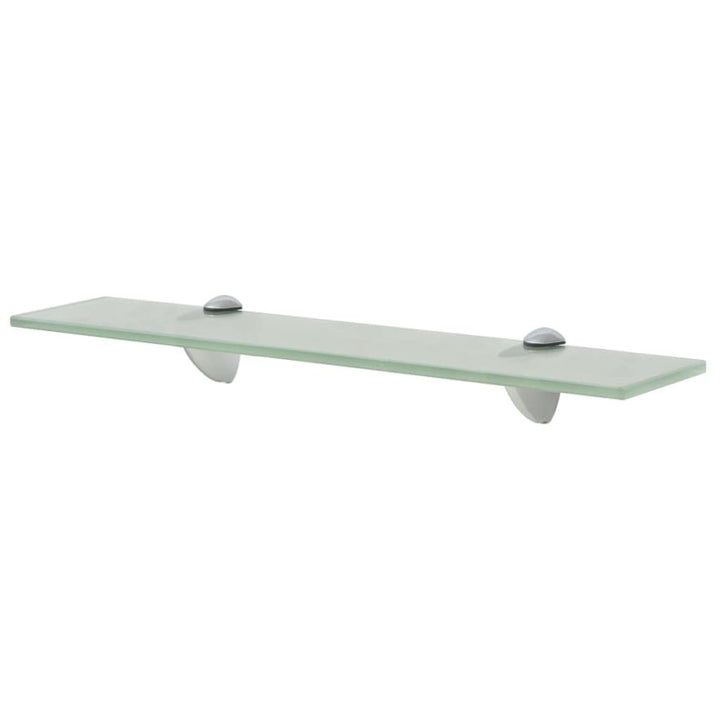 vidaXL Wand Regal Glasregal Glasboden Glasablage Badregal Mattiert 50x10 cm 8 mm Weiss 50 x 10 cm/1,