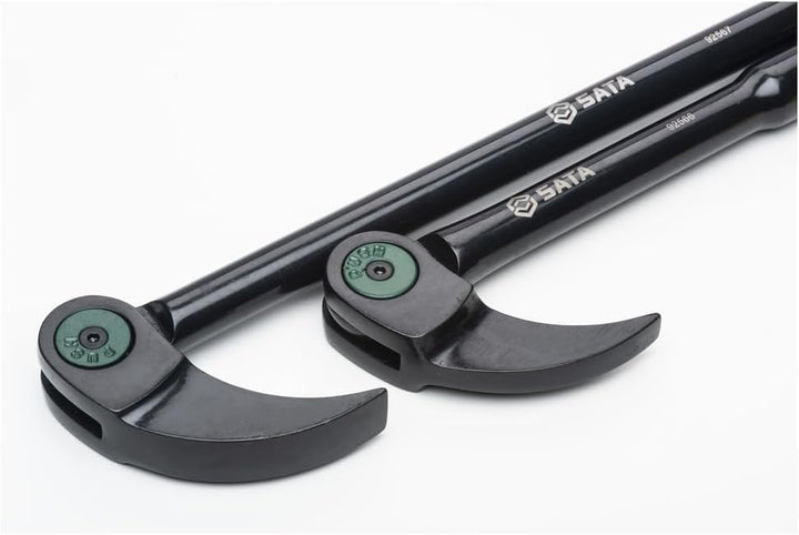 SATA ST92569 Hebeleisen, Stemmhebel, Brecheisen, Brechstangen Set mit flexiblem Gelenkkop 2 Tlg. 20,