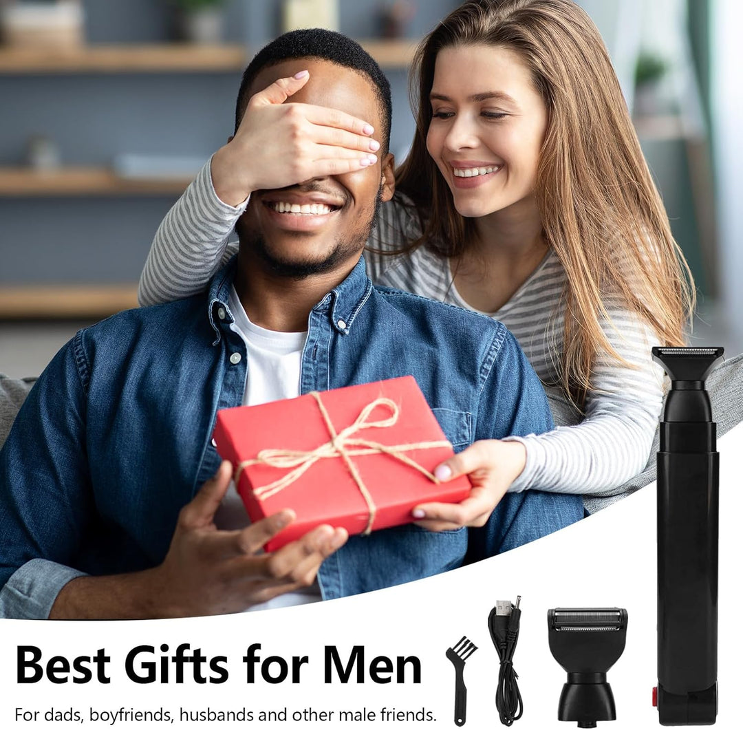 Rückenhaarrasierer, Rückenrasierer Herren mit 2 Scherkopf Faltbar Rücken Rasierer Mann Rückenhaare E