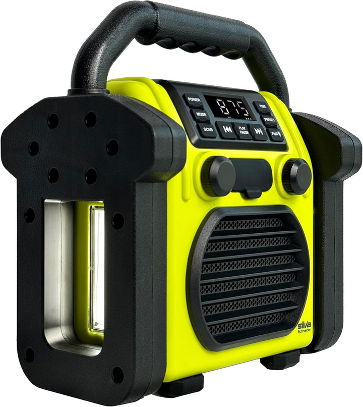BR 230 BT, Baustellenradio Bluetooth - Neongelb/Offwhite - Silva Schneider - Digitales PPL Radio, 10