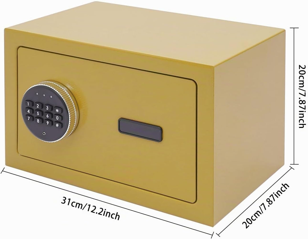 Mini Safe Tresor Klein, Tresor mit Schlüssel, Kinder mit Zahlenschloss,Elektronisch Wandtresor Hauss