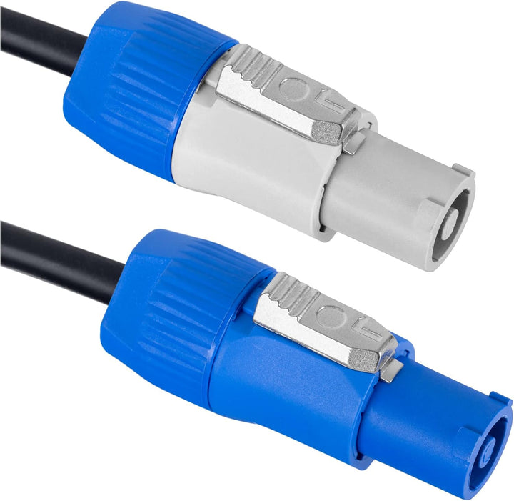 Pronomic Power Twist 5 Stromkabel Set - 2 Kabel zur Stromversorgung von Aktiv-Lautsprechern und Sche