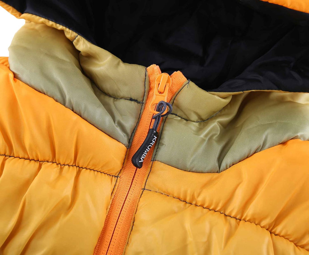 Krumba Jungen Wasserdicht Kapuze Puffer Jacken 146 Schwarz, 146 Schwarz