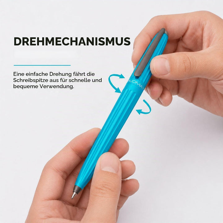 DIPLOMAT - Kugelschreiber Aero Türkis EasyFlow - Schick und elegant - Langlebig - 5-Jahre-Garantie -