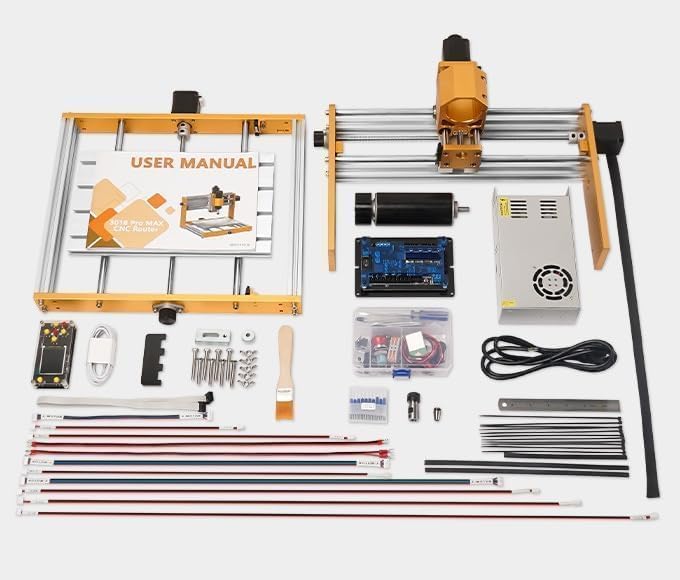 LUNYEE 500 W Ganzmetall CNC-Fräsmaschine, 3018 Pro Max CNC-Holzfräse, 3-Achsen-Metall fräsmaschine z