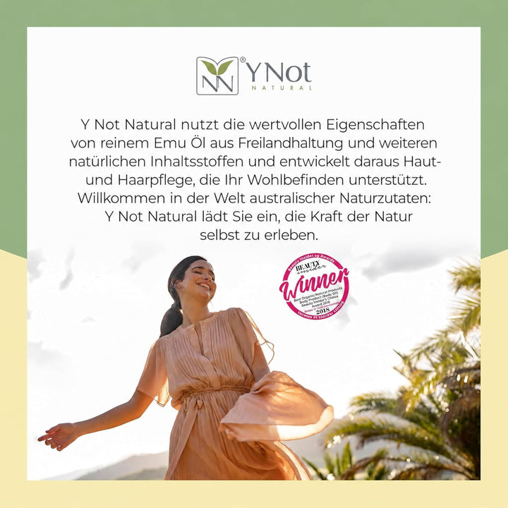 Reines Emu Öl - Kopfhaut-, Haar-, Nagel-, Gesichtsöl & Körperöl für Damen & Herren mit Omega 3 6 9,