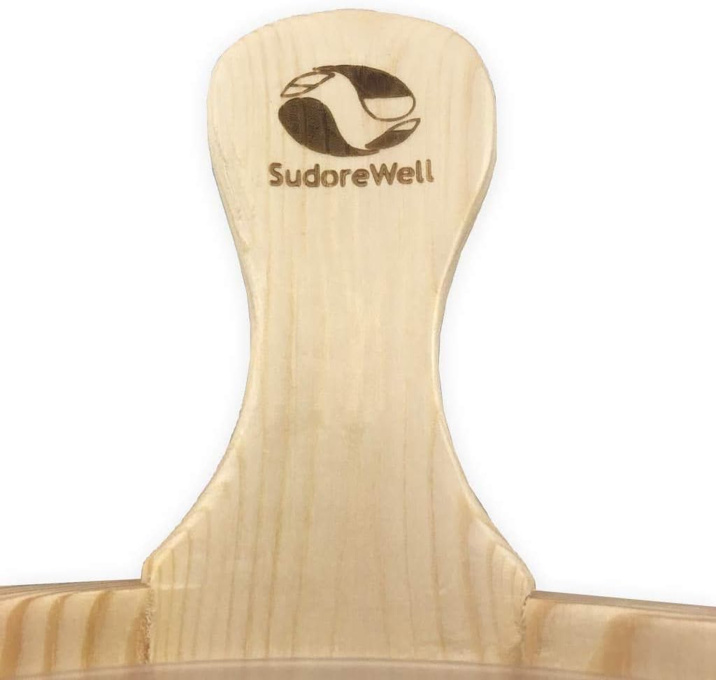 SudoreWell® Saunakübel Saunaeimer aus Kiefernholz mit